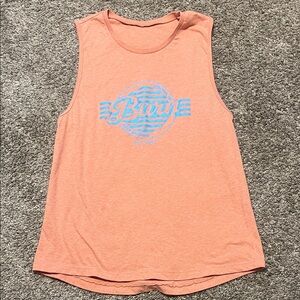 Burn Boot‎ Camp Coral Colored Workout Tank Top XL NWOT